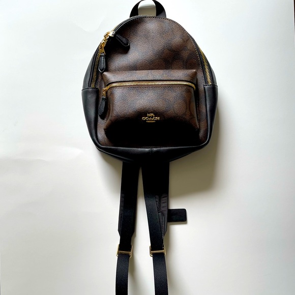 Coach Charlie Mini Backpack in Signature Leather - Picture 1 of 5